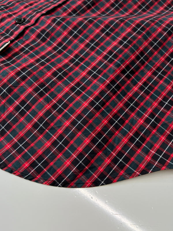 【中古品】【メンズ】 MARVINE PONTIAK SHIRTS MAKERS マービンポンティアックシャツメーカーズ MPSM-1902S ボタンダウン長袖シャツ ロングスリーブ チェックシャツ 147-260924-AS-3-hon サイズ：ONE SIZE カラー：レッド系/チェック 万代Net店