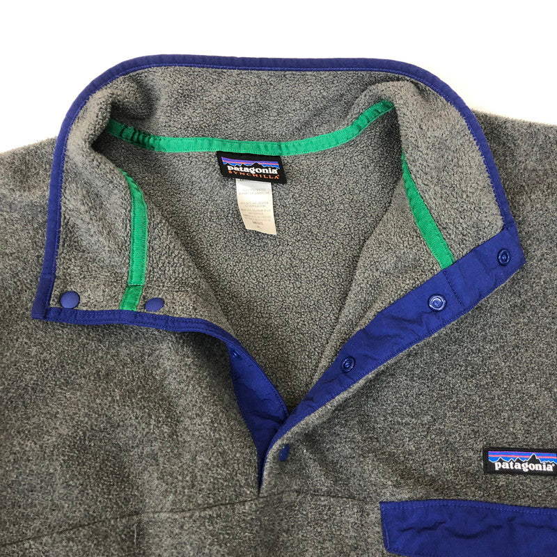 【中古品】【メンズ】 patagonia パタゴニア 14AW SYNCHILLA SNAP-T PULLOVER 25450FA14 シンチラスナップ T プルオーバー ライトアウター フリースジャケット 144-250213-kk-25-tei サイズ：XL カラー：グレー 万代Net店