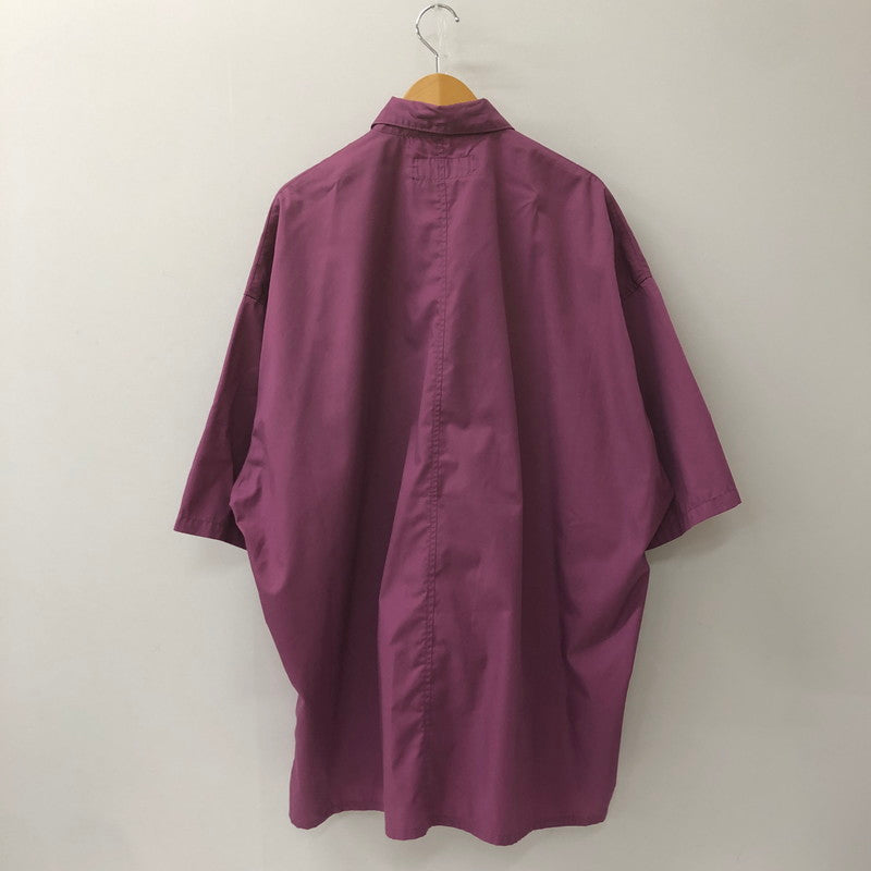 【中古品】【メンズ】 FAT エフエーティー × DICKIES ディッキーズ 別注 コラボ WORKISH F32210-SH13-AB ワーキッシュ ワークシャツ 半袖 トップス 142-250221-kk-06-tei サイズ：JUMBO (XXL) カラー：パープル 万代Net店