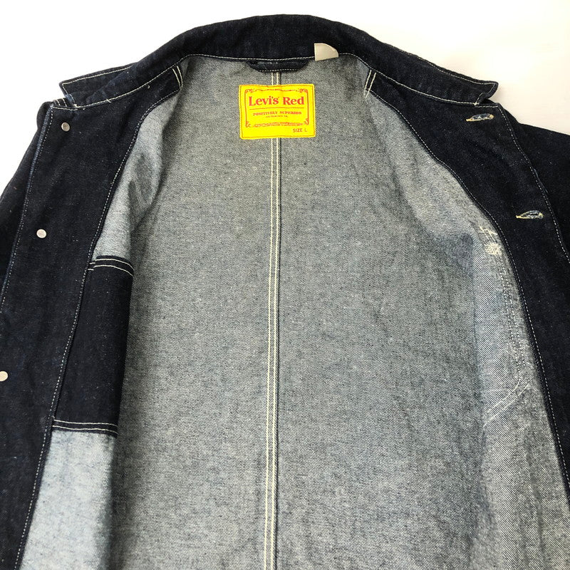 【中古品】【メンズ】 Levi's RED リーバイスレッド LR ENGINEERED COAT THE LIGHTS GO OUT PC9-A0146-0000 エンジニアード コート ライトアウター デニムカバーオール 145-250221-kk-14-tei サイズ：L カラー：インディゴ 万代Net店