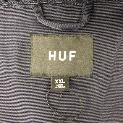 【中古美品】【メンズ】 HUF ハフ BENNINGTON TRUCKER JACKET JK00399 ベニントン トラッカージャケット ライトアウター 142-250221-kk-09-tei サイズ：XXL カラー：ネイビー 万代Net店