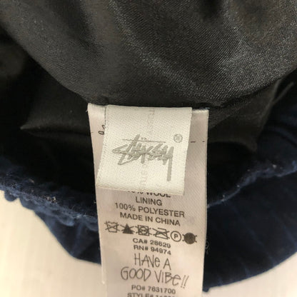 【中古品】【メンズ】 STUSSY ステューシー WOOL STRIPE BEACH PANT 116632 ウールストライプ ビーチパンツ ボトムス 153-250221-kk-17-tei サイズ：S カラー：ネイビー 万代Net店