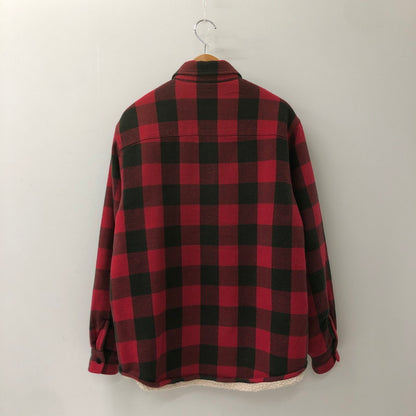 【中古品】【メンズ】 STUSSY ステューシー 24AW SHERPA LINED BUFFALO PLAID SHIRT 1110332 シェルパライン バッファロー プレイドシャツ 142-250221-kk-02-tei サイズ：S カラー：レッド 万代Net店