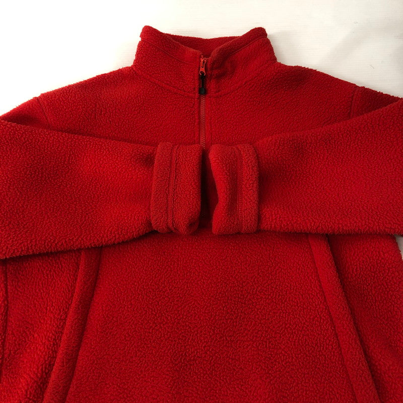 【中古品】【メンズ】 STUSSY ステューシー POLAR FLEECE HALF ZIP MOCK NECK 118542 ポーラーフリース ハーフジップ モックネック ライトアウター フリースプルオーバージャケット 142-250221-kk-03-tei サイズ：S カラー：レッド 万代Net店