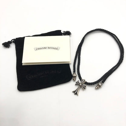 【中古品】【メンズ】 CHROME HEARTS クロムハーツ CH CRS SML BC 2351-304-0010-9100 スモールCHクロス Wボロチップ ネックレス アクセサリー ペンダント 190-250215-kk-05-fuz カラー：シルバー 万代Net店