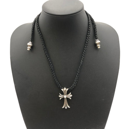 【中古品】【メンズ】 CHROME HEARTS クロムハーツ CH CRS SML BC 2351-304-0010-9100 スモールCHクロス Wボロチップ ネックレス アクセサリー ペンダント 190-250215-kk-05-fuz カラー：シルバー 万代Net店