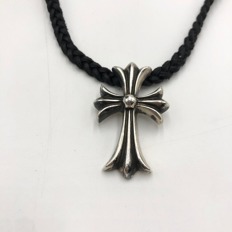 【中古品】【メンズ】 CHROME HEARTS クロムハーツ CH CRS SML BC 2351-304-0010-9100 スモールCHクロス Wボロチップ ネックレス アクセサリー ペンダント 190-250215-kk-05-fuz カラー：シルバー 万代Net店