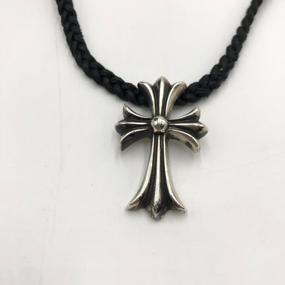 【中古品】【メンズ】 CHROME HEARTS クロムハーツ CH CRS SML BC 2351-304-0010-9100 スモールCHクロス Wボロチップ ネックレス アクセサリー ペンダント 190-250215-kk-05-fuz カラー：シルバー 万代Net店