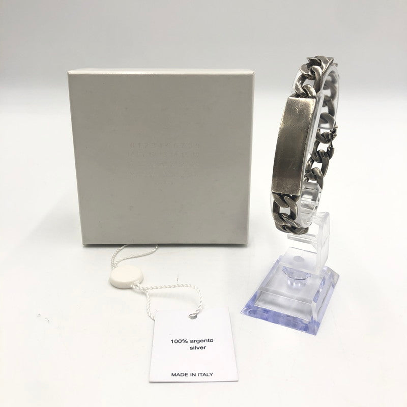【中古品】【メンズ】 Maison Margiela メゾンマルジェラ 11LINE ID CHAIN BRACELET SM1UY0039 11ライン アイディー チェーン ブレスレット アクセサリー 192-250612-kk-04-tei カラー：シルバー 万代Net店