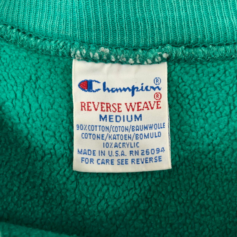 【現状渡し品】【メンズ】 Champion チャンピオン 90's REVERSE WEAVE CREWNECK SWEAT SHIRT 90年代 リバースウィーブ クルーネックスウェットシャツ トップス トレーナー 刺繍タグ 145-250221-kk-40-tei サイズ：M カラー：グリーン 万代Net店