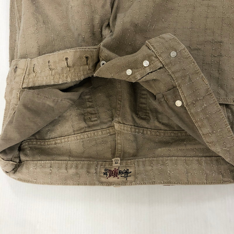 【中古品】【メンズ】 STUSSY ステューシー 24AW BIG OL' JEAN CANVAS NEEDLEPUNCH 116673 ニードルパンチ ウオッシュドキャンバスコットン バギーフィットジーンズ ボトムス パンツ 153-250221-kk-42-tei サイズ：28 カラー：カーキ 万代Net店