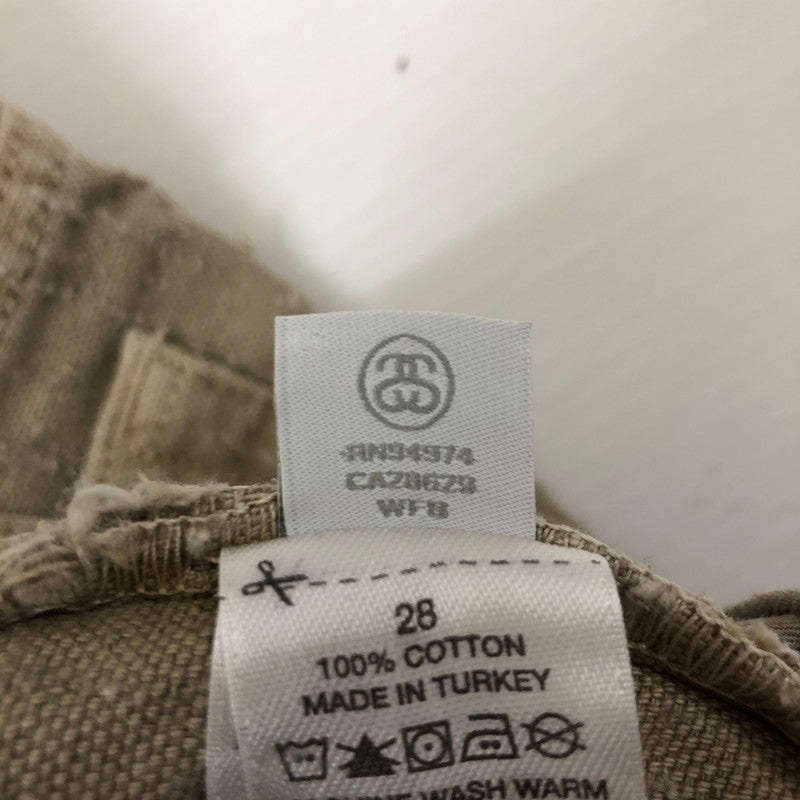 【中古品】【メンズ】 STUSSY ステューシー 24AW BIG OL' JEAN CANVAS NEEDLEPUNCH 116673 ニードルパンチ ウオッシュドキャンバスコットン バギーフィットジーンズ ボトムス パンツ 153-250221-kk-42-tei サイズ：28 カラー：カーキ 万代Net店