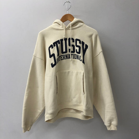 【中古品】【メンズ】 STUSSY ステューシー 24AW RELAXED HOODIE INTERNATIONAL 118550 リラックスド フーディー インターナショナル トップス プルオーバーフーディー パーカー 142-250221-kk-33-fuz サイズ：S カラー：アイボリー 万代Net店