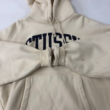 【中古品】【メンズ】 STUSSY ステューシー 24AW RELAXED HOODIE INTERNATIONAL 118550 リラックスド フーディー インターナショナル トップス プルオーバーフーディー パーカー 142-250221-kk-33-tei サイズ：S カラー：アイボリー 万代Net店