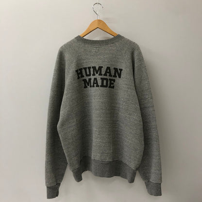 【中古品】【メンズ】  HUMAN MADE ヒューマンメイド DRY ALLS CREWNECK SWEAT ドライオールズ クルーネックスウェット トップス トレーナー 142-250221-kk-29-tei サイズ：XL カラー：グレー 万代Net店