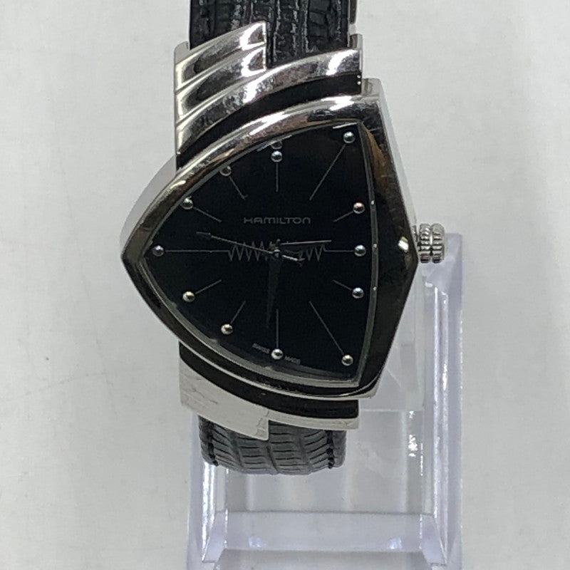 【中古品】【メンズ】 HAMILTON ハミルトン VENTURA H244112 ベンチュラ クォーツ 腕時計 198-251026-yy-03-tei カラー：ブラック 万代Net店