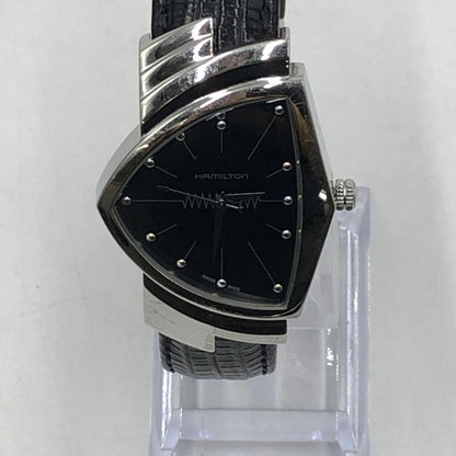 【中古品】【メンズ】 HAMILTON ハミルトン VENTURA H244112 ベンチュラ クォーツ 腕時計 198-251026-yy-03-tei カラー：ブラック 万代Net店