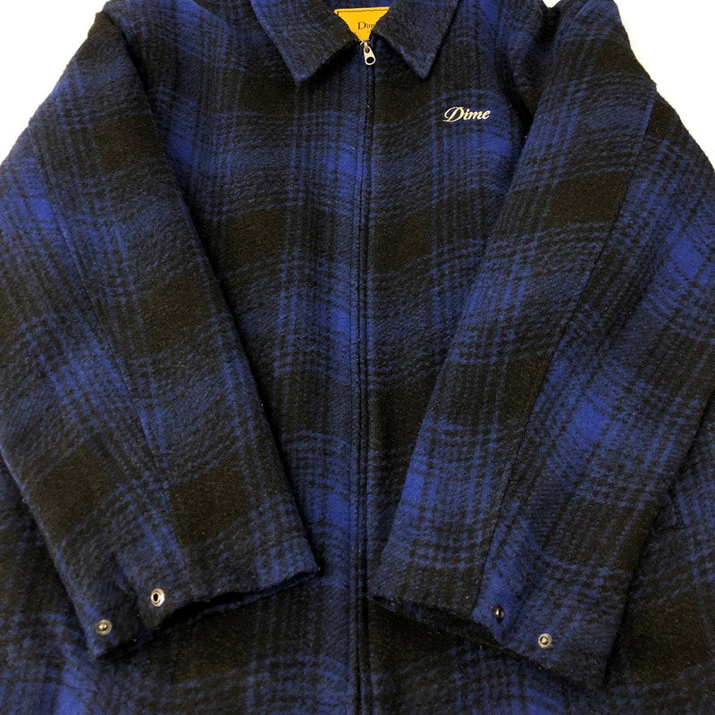 【中古品】【メンズ】  DIME ダイム 23AW WAVE PLAID JACKET ウェーブ プレイド ジャケット アウター ウールジャケット 142-250221-kk-38-tei サイズ：XL カラー：ブルー 万代Net店