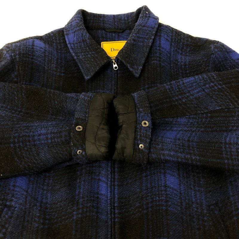 【中古品】【メンズ】  DIME ダイム 23AW WAVE PLAID JACKET ウェーブ プレイド ジャケット アウター ウールジャケット 142-250221-kk-38-tei サイズ：XL カラー：ブルー 万代Net店