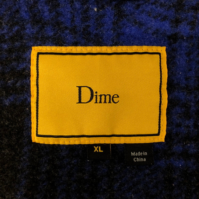 【中古品】【メンズ】  DIME ダイム 23AW WAVE PLAID JACKET ウェーブ プレイド ジャケット アウター ウールジャケット 142-250221-kk-38-tei サイズ：XL カラー：ブルー 万代Net店