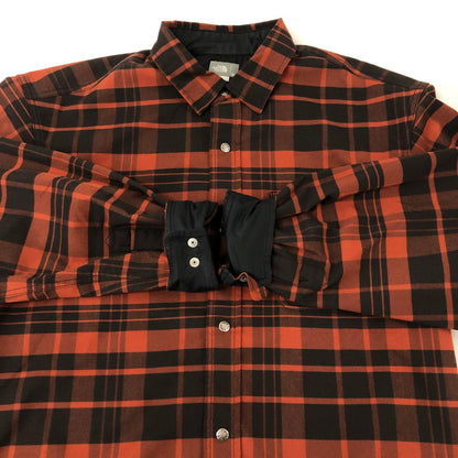 【中古品】【メンズ】 THE NORTH FACE ザ・ノースフェイス L/S STRETCH FLANNEL SHIRT NR62031 ロングスリーブ ストレッチ フランネルシャツ 長袖 トップス 144-250224-kk-03-tei サイズ：XL カラー：ヘリテージマンダリン 万代Net店