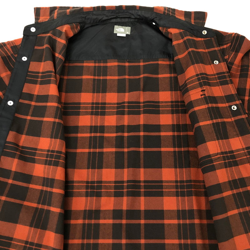 【中古品】【メンズ】 THE NORTH FACE ザ・ノースフェイス L/S STRETCH FLANNEL SHIRT NR62031 ロングスリーブ ストレッチ フランネルシャツ 長袖 トップス 144-250224-kk-03-tei サイズ：XL カラー：ヘリテージマンダリン 万代Net店