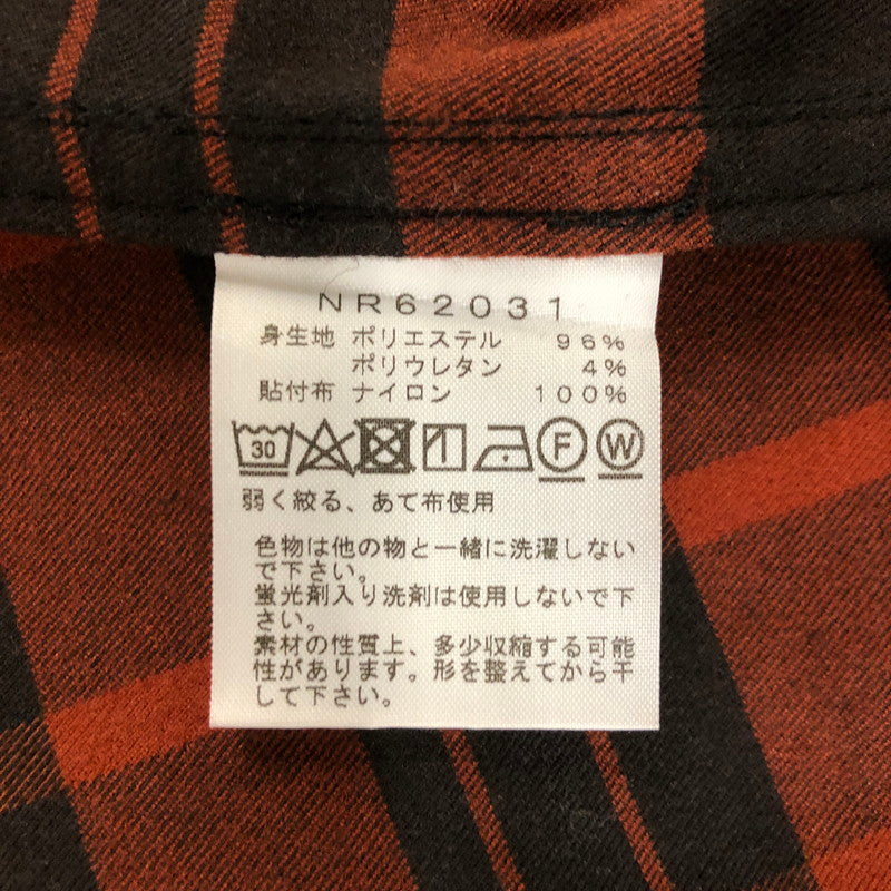 【中古品】【メンズ】 THE NORTH FACE ザ・ノースフェイス L/S STRETCH FLANNEL SHIRT NR62031 ロングスリーブ ストレッチ フランネルシャツ 長袖 トップス 144-250224-kk-03-tei サイズ：XL カラー：ヘリテージマンダリン 万代Net店