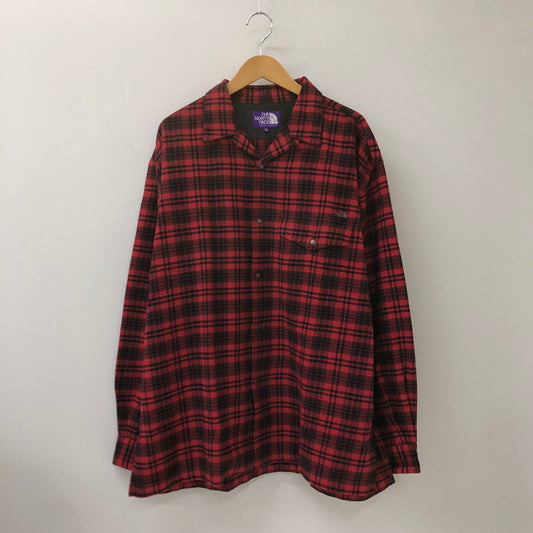 【中古品】【メンズ】 THE NORTH FACE PURPLE LABEL ザノースフェイスパープルレーベル FLANNEL PLAID FIELD SHIRT NT3266N フランネル プレイド フィールドシャツ 長袖 トップス 144-250224-kk-01-tei サイズ：XL カラー：レッド 万代Net店