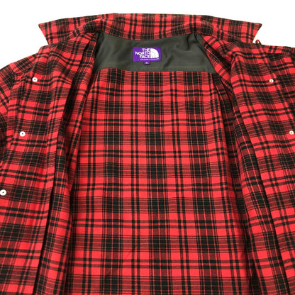 【中古品】【メンズ】 THE NORTH FACE PURPLE LABEL ザノースフェイスパープルレーベル FLANNEL PLAID FIELD SHIRT NT3266N フランネル プレイド フィールドシャツ 長袖 トップス 144-250224-kk-01-tei サイズ：XL カラー：レッド 万代Net店