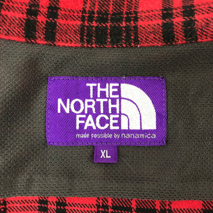 【中古品】【メンズ】 THE NORTH FACE PURPLE LABEL ザノースフェイスパープルレーベル FLANNEL PLAID FIELD SHIRT NT3266N フランネル プレイド フィールドシャツ 長袖 トップス 144-250224-kk-01-tei サイズ：XL カラー：レッド 万代Net店