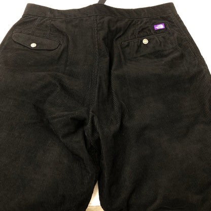 【中古品】【メンズ】 THE NORTH FACE PURPLE LABEL ザノースフェイスパープルレーベル CORDUROY WIDE TAPERED PANTS NT5259N コーデュロイ ワイド テーパードパンツ ボトムス 155-250301-kk-03-tei サイズ：36 カラー：ブラック 万代Net店