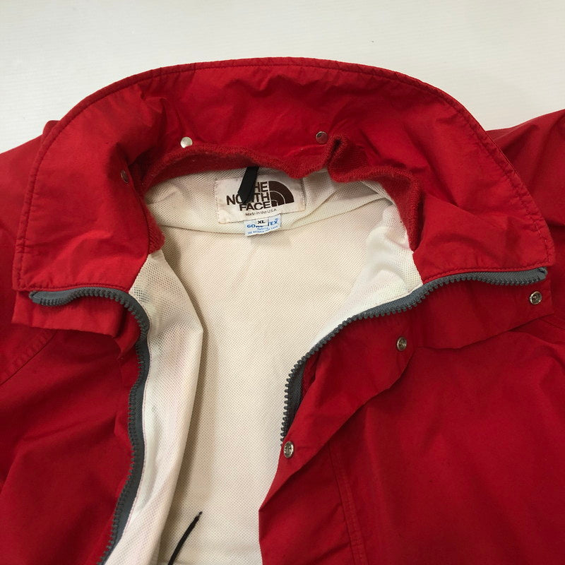 【中古品】【メンズ】 THE NORTH FACE ザ・ノースフェイス 80's GORE-TEX NYLON JACKET VINTAGE 80年代 ゴアテックス ナイロンジャケット ライトアウター ヴィンテージ 茶タグ 144-250309-kk-03-tei サイズ：XL カラー：レッド 万代Net店