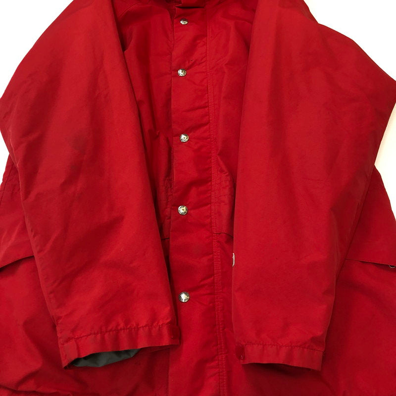 【中古品】【メンズ】 THE NORTH FACE ザ・ノースフェイス 80's GORE-TEX NYLON JACKET VINTAGE 80年代 ゴアテックス ナイロンジャケット ライトアウター ヴィンテージ 茶タグ 144-250309-kk-03-tei サイズ：XL カラー：レッド 万代Net店