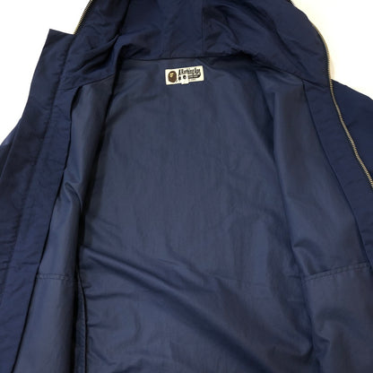 【中古品】【メンズ】 A BATHING APE アベイシングエイプ SHARK NYLON JACKET 001LJ0301005X シャーク ナイロンジャケット ライトアウター 142-250308-kk-11-tei サイズ：S カラー：ネイビー 万代Net店