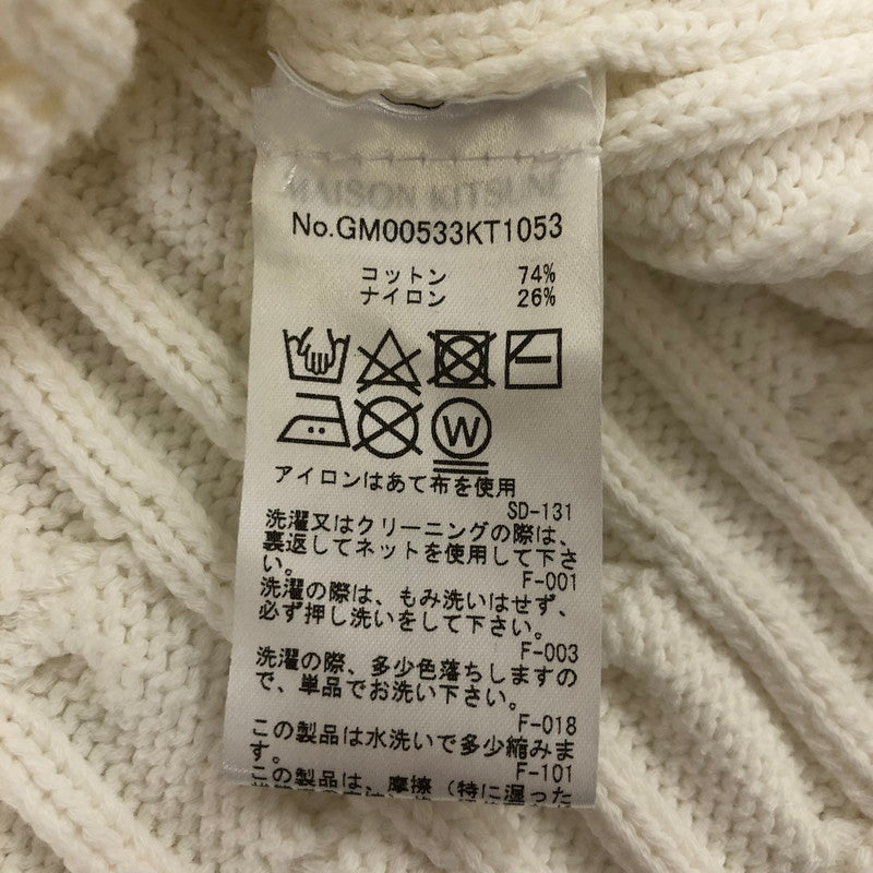 【中古品】【メンズ】 FRONT LOGO CREW NECK SWEATER KNIT GM00533KT1053 フロントロゴ クルーネック セーター ニット トップス 141-250225-kk-01-tei サイズ：L カラー：ホワイト 万代Net店