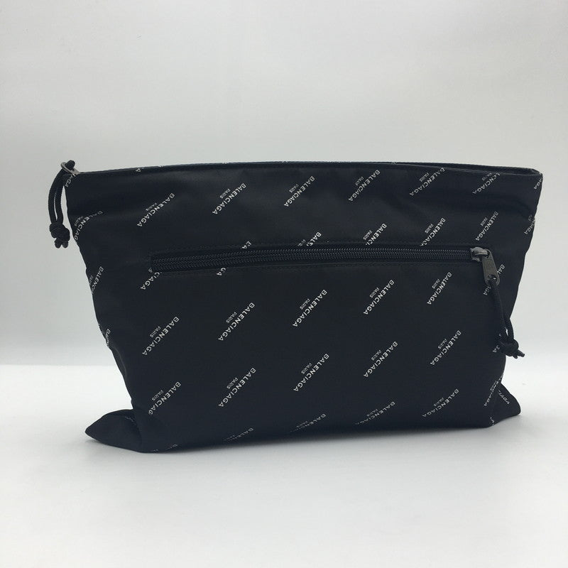【中古品】【メンズ】 BALENCIAGA バレンシアガ エクスプローラー コットンキャンバス クリップ 459745 クラッチバッグ カバン ポーチ 180-250514-ks-02-fuz カラー：BLACK 万代Net店