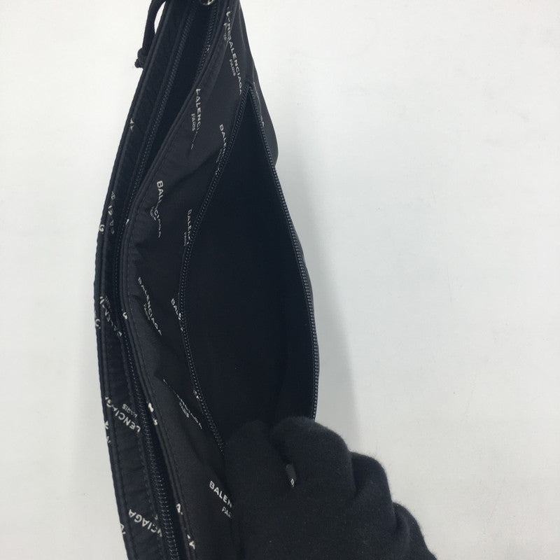 【中古品】【メンズ】 BALENCIAGA バレンシアガ エクスプローラー コットンキャンバス クリップ 459745 クラッチバッグ カバン ポーチ 180-250514-ks-02-fuz カラー：BLACK 万代Net店