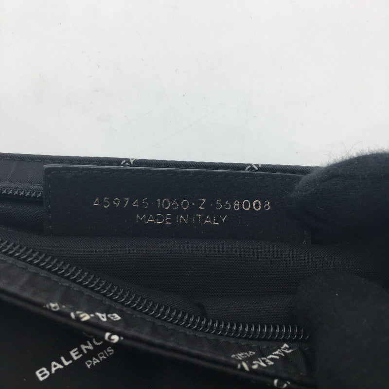 【中古品】【メンズ】 BALENCIAGA バレンシアガ エクスプローラー コットンキャンバス クリップ 459745 クラッチバッグ カバン ポーチ 180-250514-ks-02-fuz カラー：BLACK 万代Net店