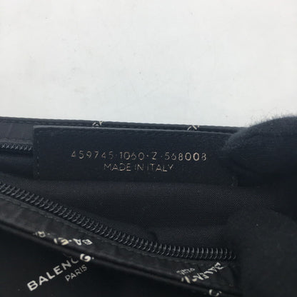 【中古品】【メンズ】 BALENCIAGA バレンシアガ エクスプローラー コットンキャンバス クリップ 459745 クラッチバッグ カバン ポーチ 180-250514-ks-02-fuz カラー：BLACK 万代Net店