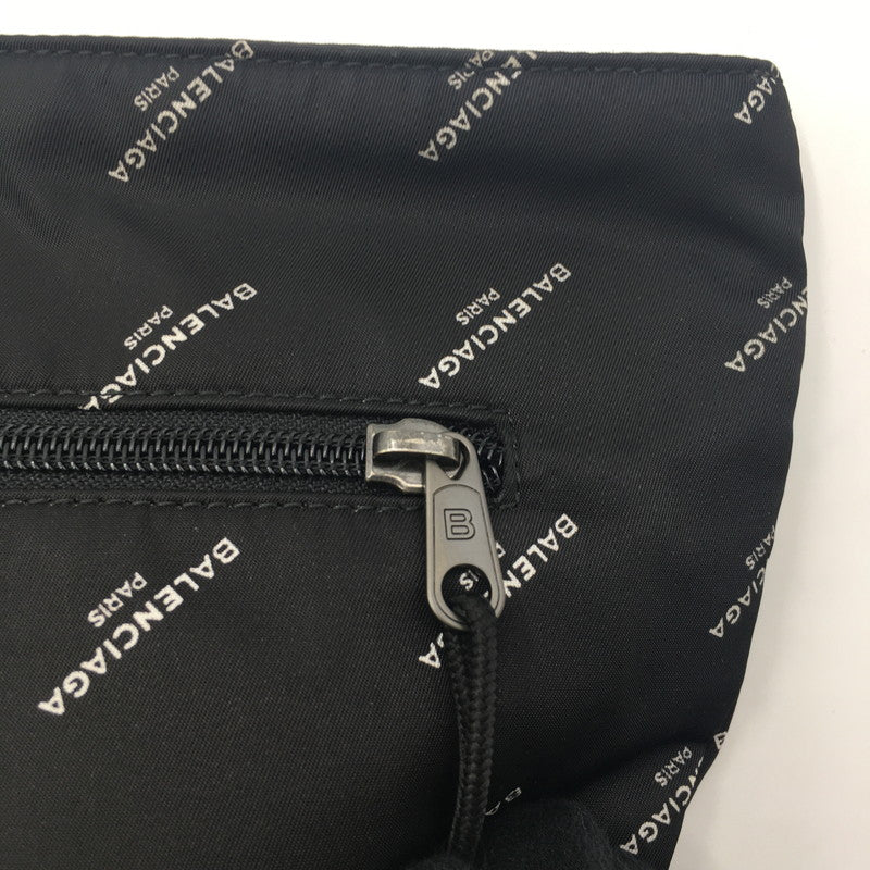 【中古品】【メンズ】 BALENCIAGA バレンシアガ エクスプローラー コットンキャンバス クリップ 459745 クラッチバッグ カバン ポーチ 180-250514-ks-02-fuz カラー：BLACK 万代Net店
