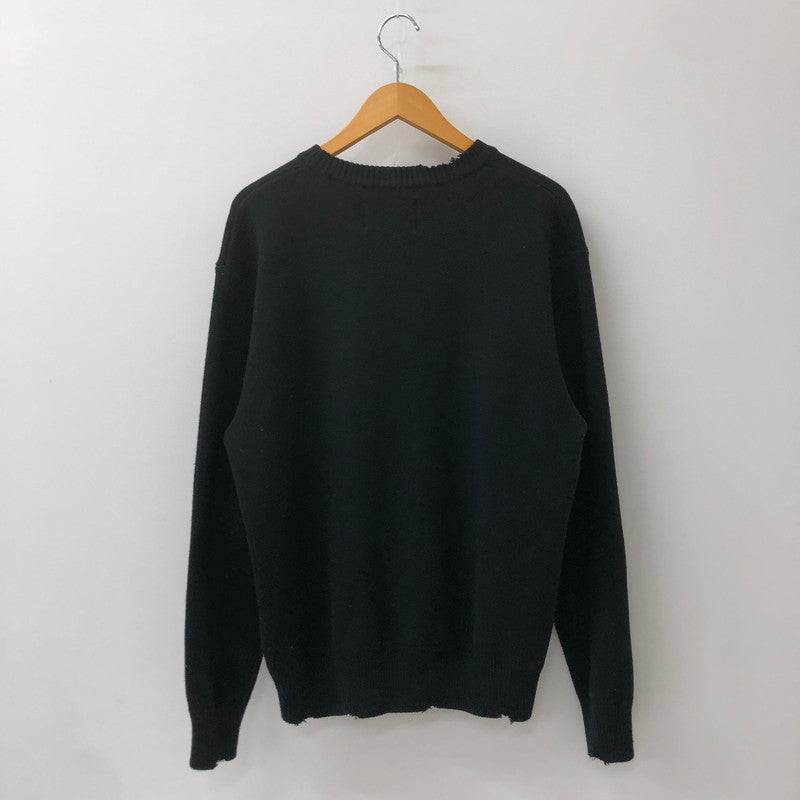 【中古品】【メンズ】  SUPPLIER サプライヤー SNAKE EMBLEM KNIT スネーク エンブレムニット トップス セーター 142-250301-kk-12-tei サイズ：M カラー：ブラック 万代Net店