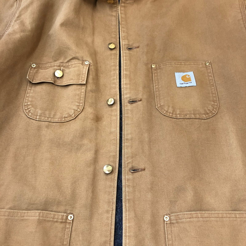 【メンズ】 Carhartt カーハート BLANKET LINER DUCK CHORE COAT ブランケット ライナー ダック チョアコート アウター 145-250225-kk-09-tei サイズ：表記消え 下記参照 カラー：ブラウン 万代Net店