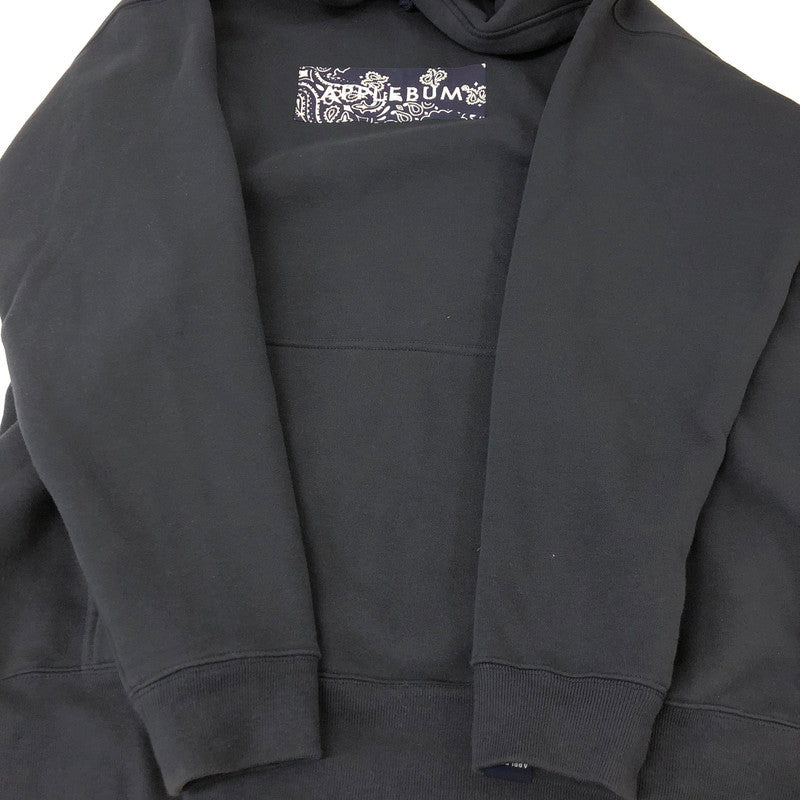 【中古品】【メンズ】 APPLEBUM アップルバム BANDANA BOX LOGO SWEAT PARKA バンダナ ボックス ロゴ スウェット パーカー トップス プルオーバーフーディー 142-250224-kk-20-tei サイズ：XXL カラー：ネイビー 万代Net店