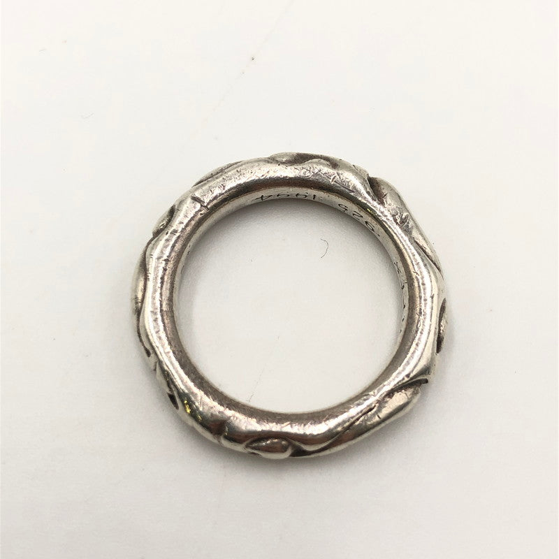 【中古品】【メンズ】 CHROME HEARTS クロムハーツ SCROLL BAND RING スクロールバンドリング 指輪 アクセサリー 190-250227-kk-09-tei カラー：シルバー 16.5号 万代Net店