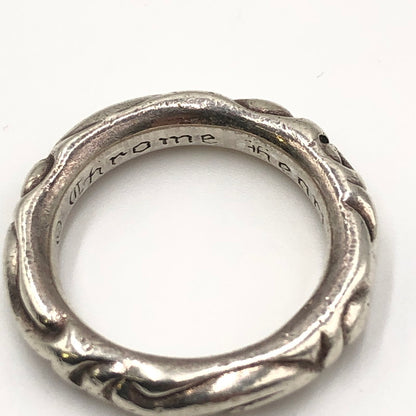 【中古品】【メンズ】 CHROME HEARTS クロムハーツ SCROLL BAND RING スクロールバンドリング 指輪 アクセサリー 190-250227-kk-09-tei カラー：シルバー 16.5号 万代Net店