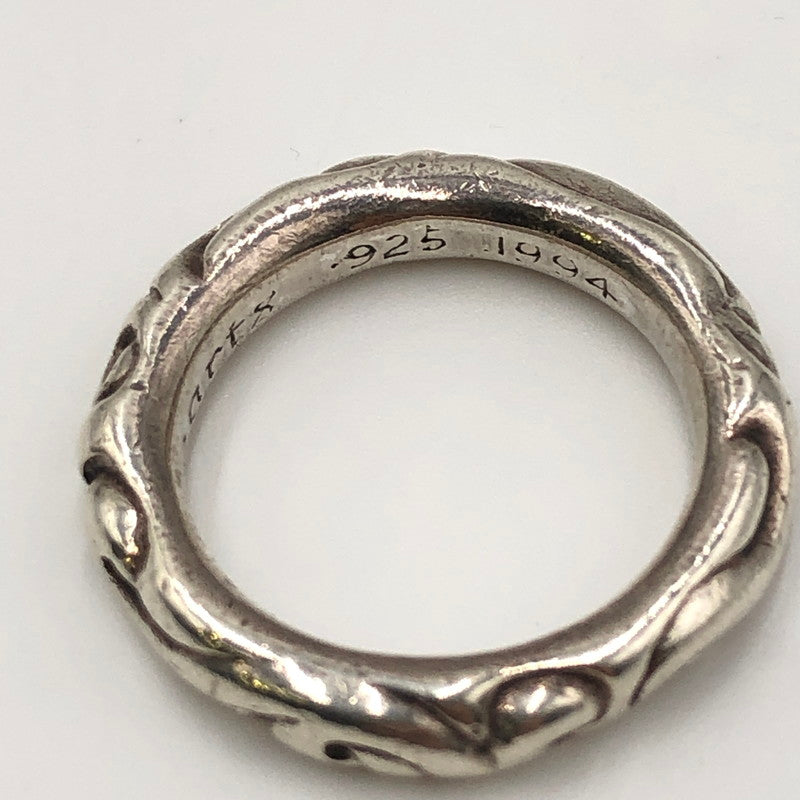 【中古品】【メンズ】 CHROME HEARTS クロムハーツ SCROLL BAND RING スクロールバンドリング 指輪 アクセサリー 190-250227-kk-09-tei カラー：シルバー 16.5号 万代Net店