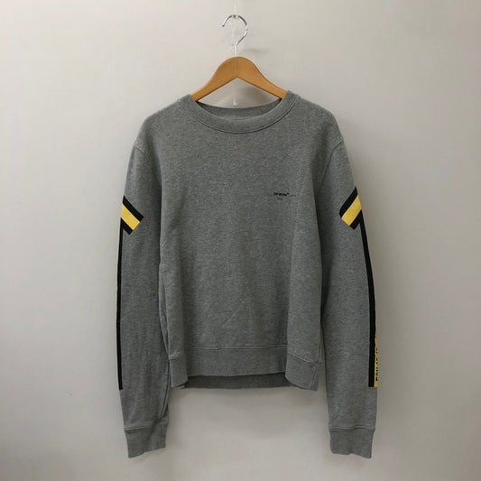 【中古品】【メンズ】 OFF-WHITE オフホワイト ARROWS SWEATSHIRT OMBA025E18192025 アローズ スウェットシャツ トップス トレーナー 141-250224-kk-19-tei サイズ：S カラー：グレー 万代Net店