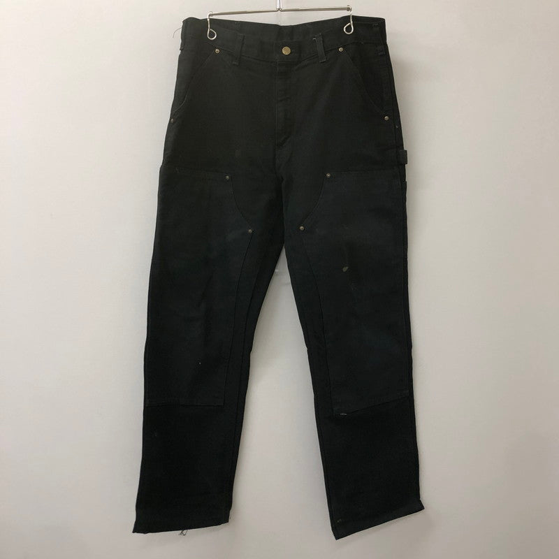 【中古品】【メンズ】 Carhartt カーハート DOUBLE KNEE DUCK WORK PANTS 801BLK ダブルニー ダック ワークパンツ ボトムス 156-250301-kk-05-tei サイズ：表記消え 下記参照 カラー：ブラック 万代Net店