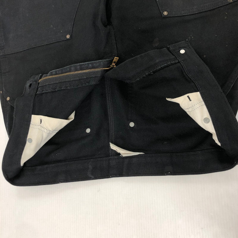 【中古品】【メンズ】 Carhartt カーハート DOUBLE KNEE DUCK WORK PANTS 801BLK ダブルニー ダック ワークパンツ ボトムス 156-250301-kk-05-tei サイズ：表記消え 下記参照 カラー：ブラック 万代Net店