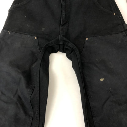 【中古品】【メンズ】 Carhartt カーハート DOUBLE KNEE DUCK WORK PANTS 801BLK ダブルニー ダック ワークパンツ ボトムス 156-250301-kk-05-tei サイズ：表記消え 下記参照 カラー：ブラック 万代Net店